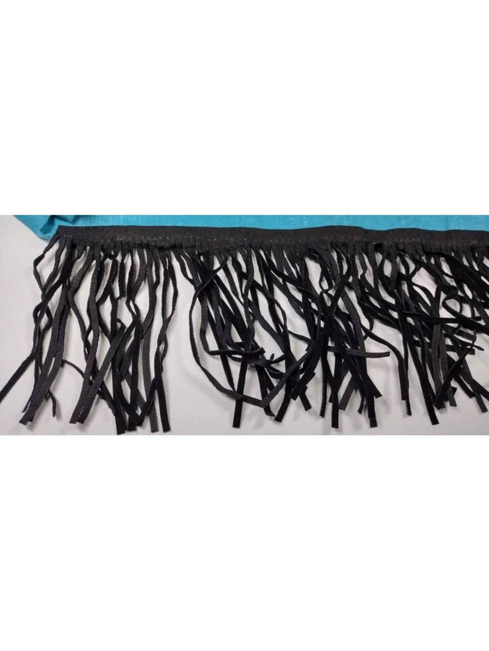 Vintage Fringe Tepee Scarf Bandana L' Unique By Beads Southwest Bandanna RN15582